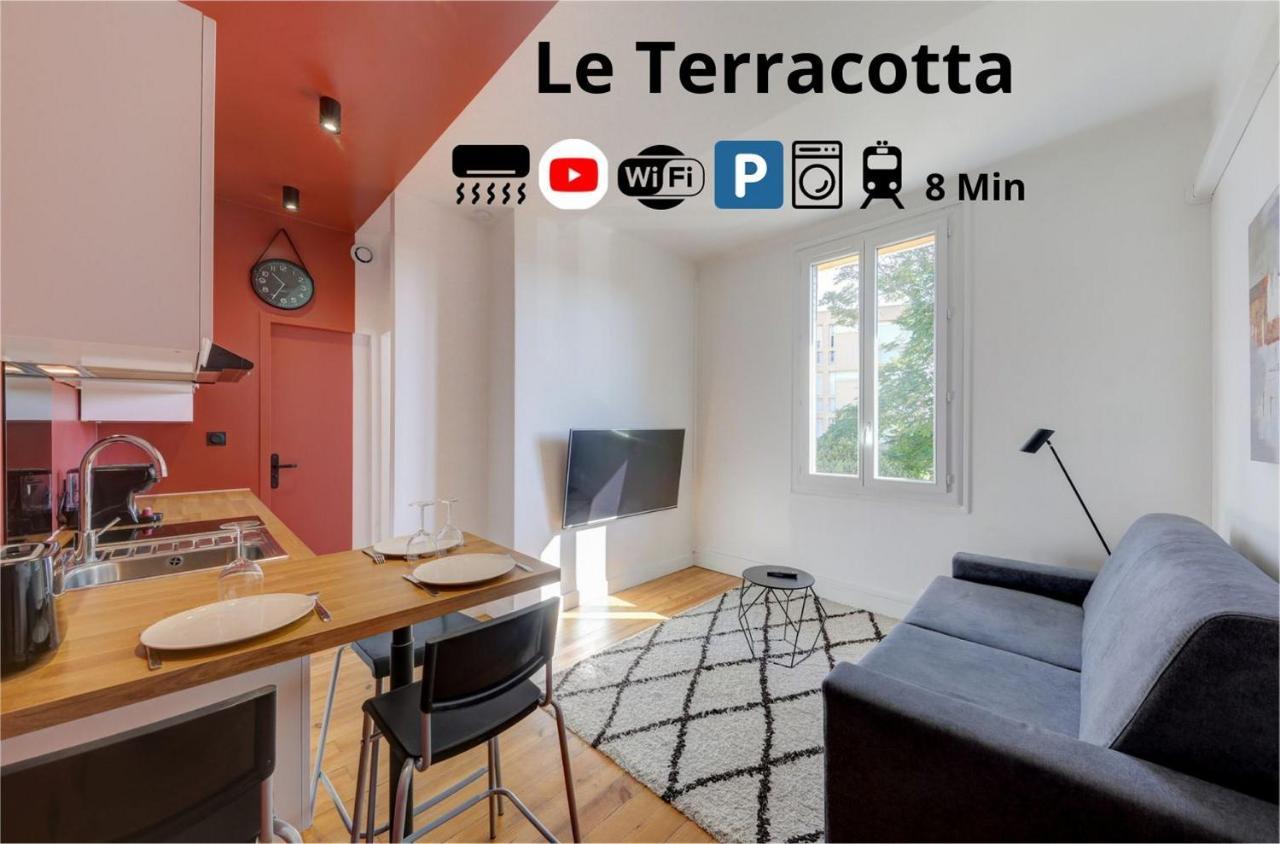 Terracotta-T2-Clim-Parking Gratuit Prive Διαμέρισμα Pierre-Bénite Εξωτερικό φωτογραφία